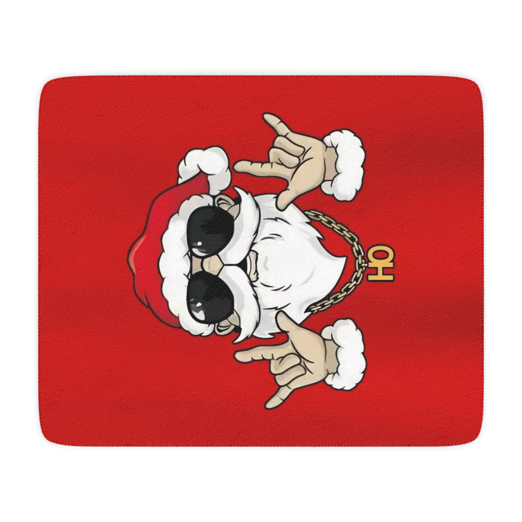 Cool Santa Sherpa Blanket