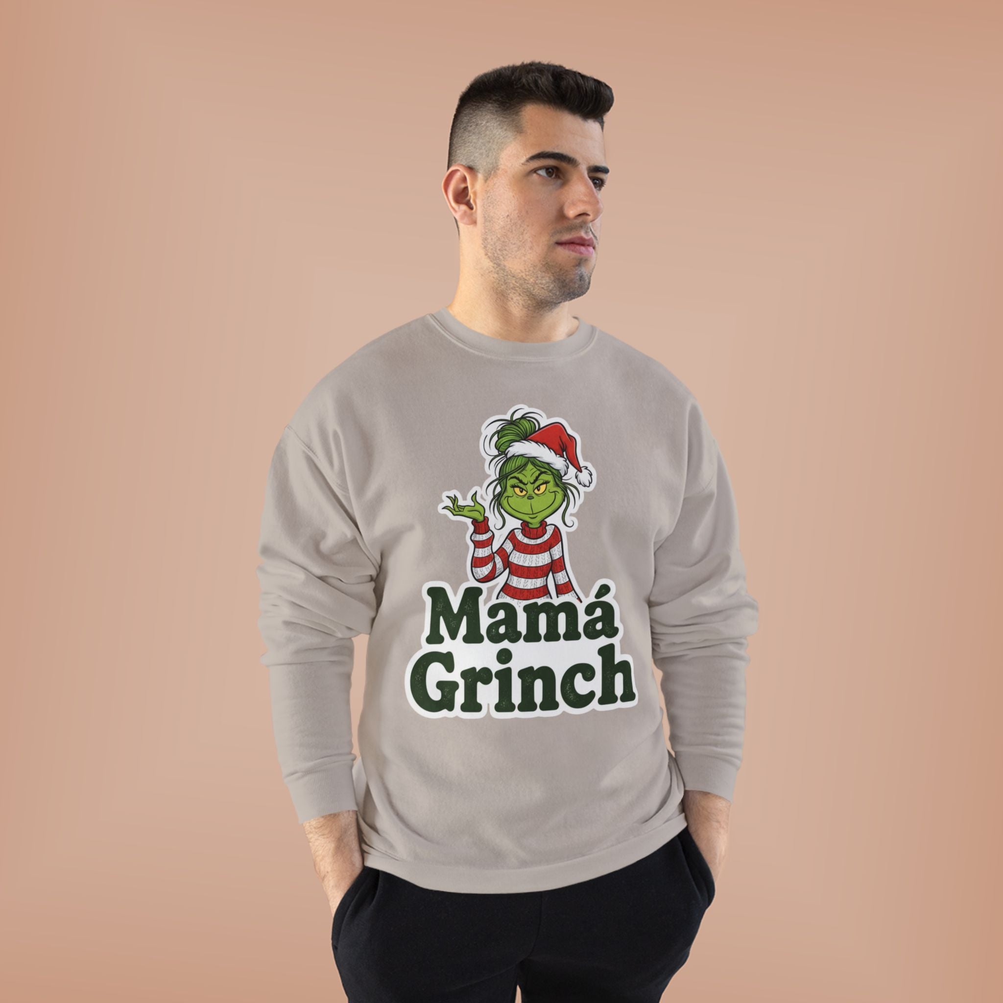 Mamá Grinch Eco-Friendly Crewneck Sweatshirt