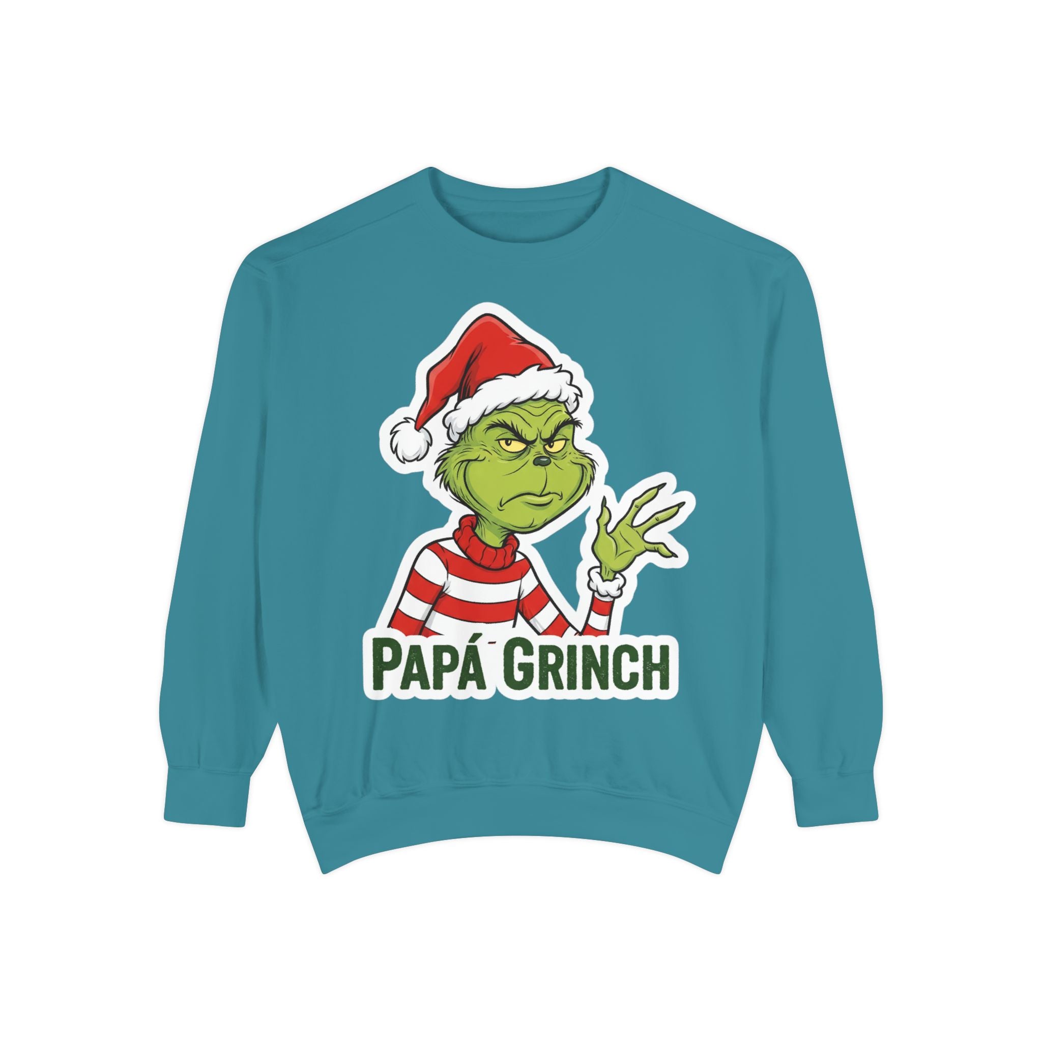 Grinchy Papá Sweatshirt – Unisex Cozy Holiday Wear