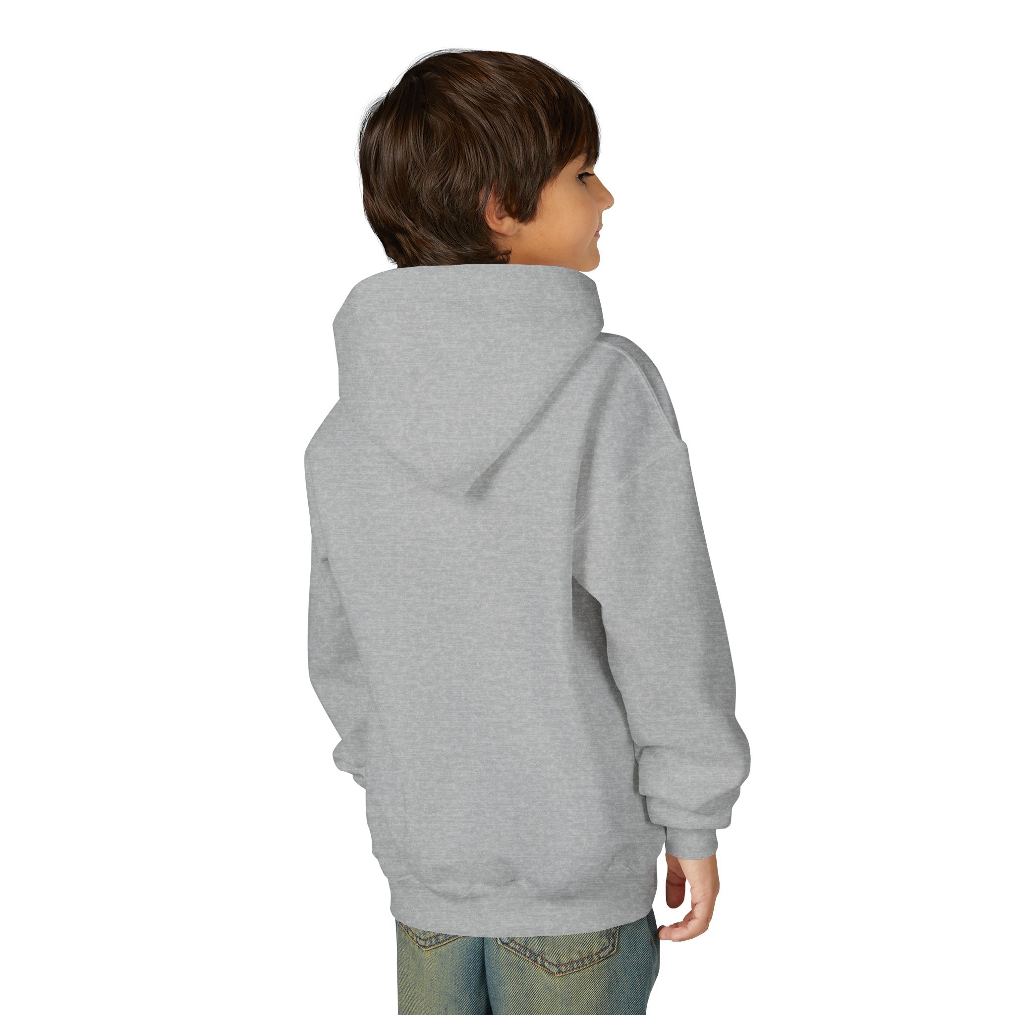 Reindeer Youth Hoodie - Festive Heavy Blend Sweatshirt for Kids
