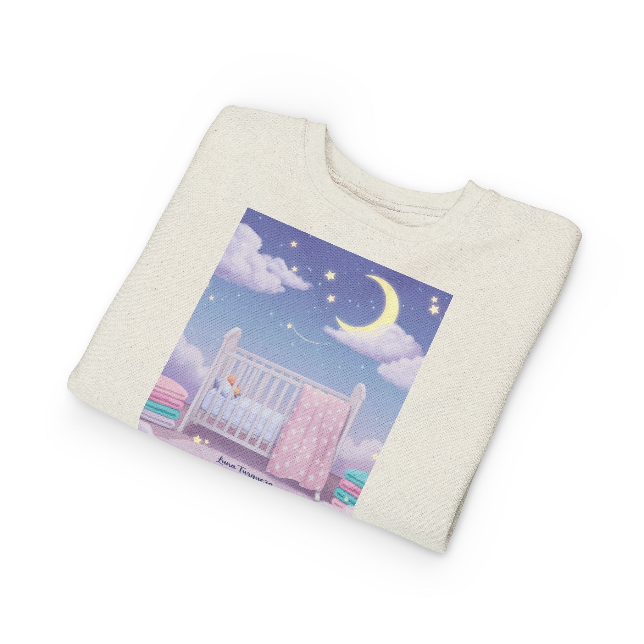 Dreamy Toddler Sweatshirt, Cozy Baby Sweatshirt, Moon and Stars Toddler Top, Nursery Gift, Cute Kids Apparel