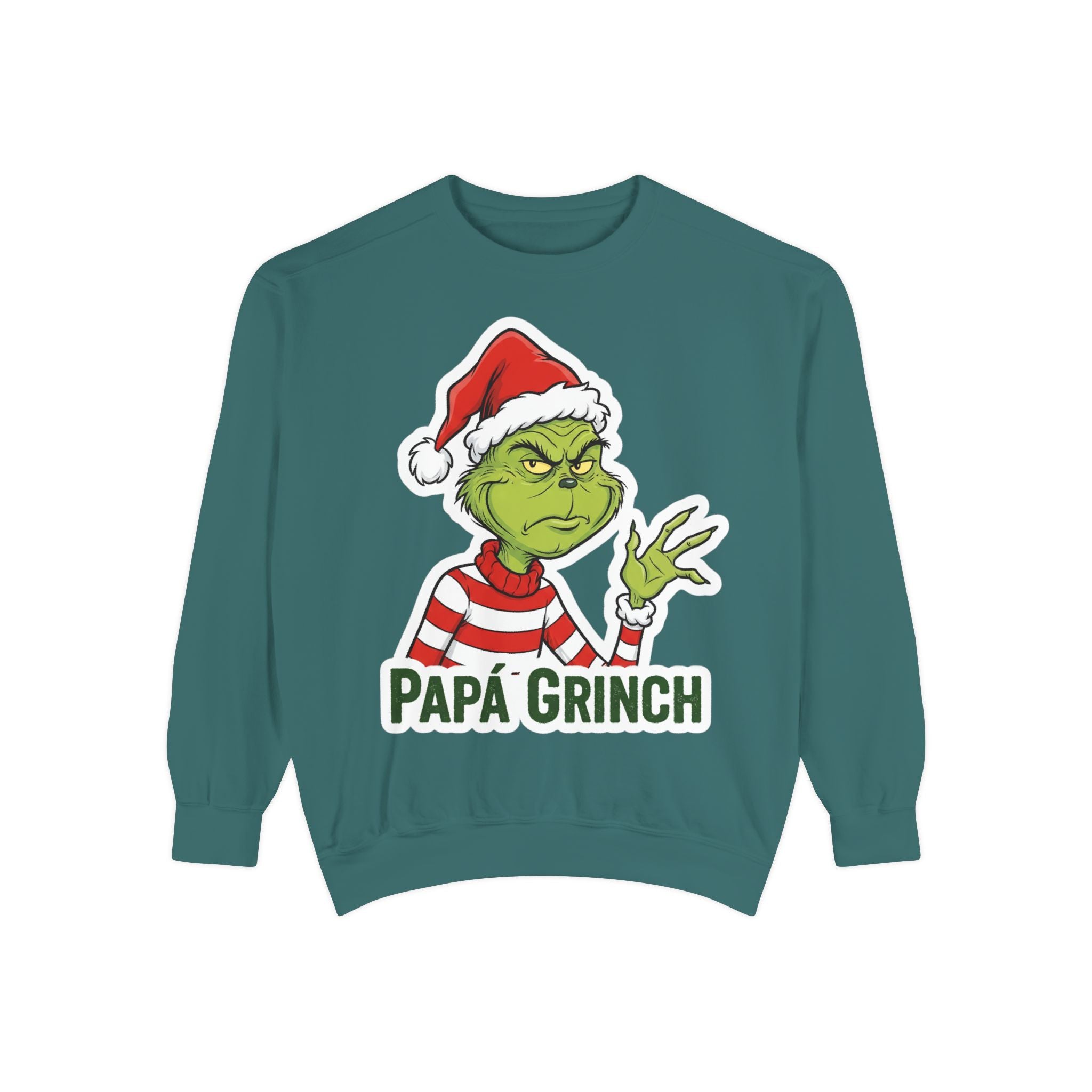 Grinchy Papá Sweatshirt – Unisex Cozy Holiday Wear