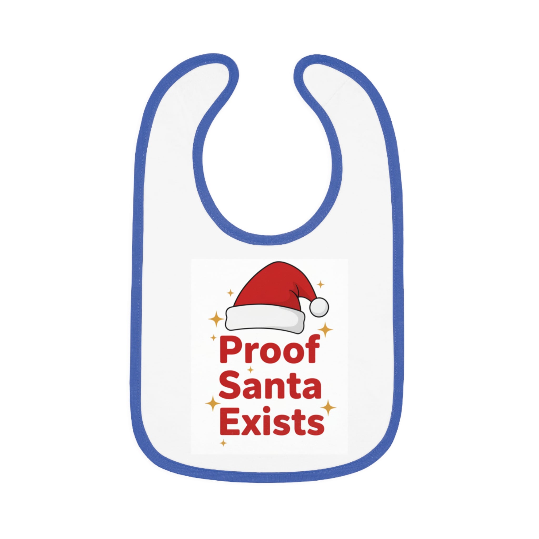 Holiday Baby Bib with Santa Design - Proof Santa Exists