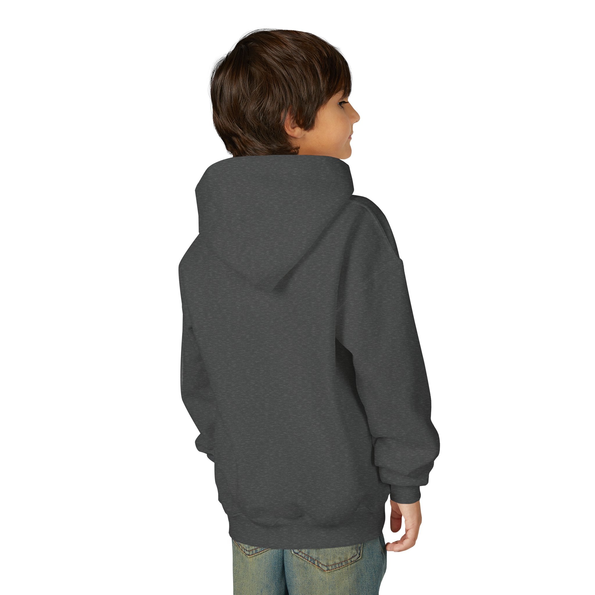 Reindeer Youth Hoodie - Festive Heavy Blend Sweatshirt for Kids