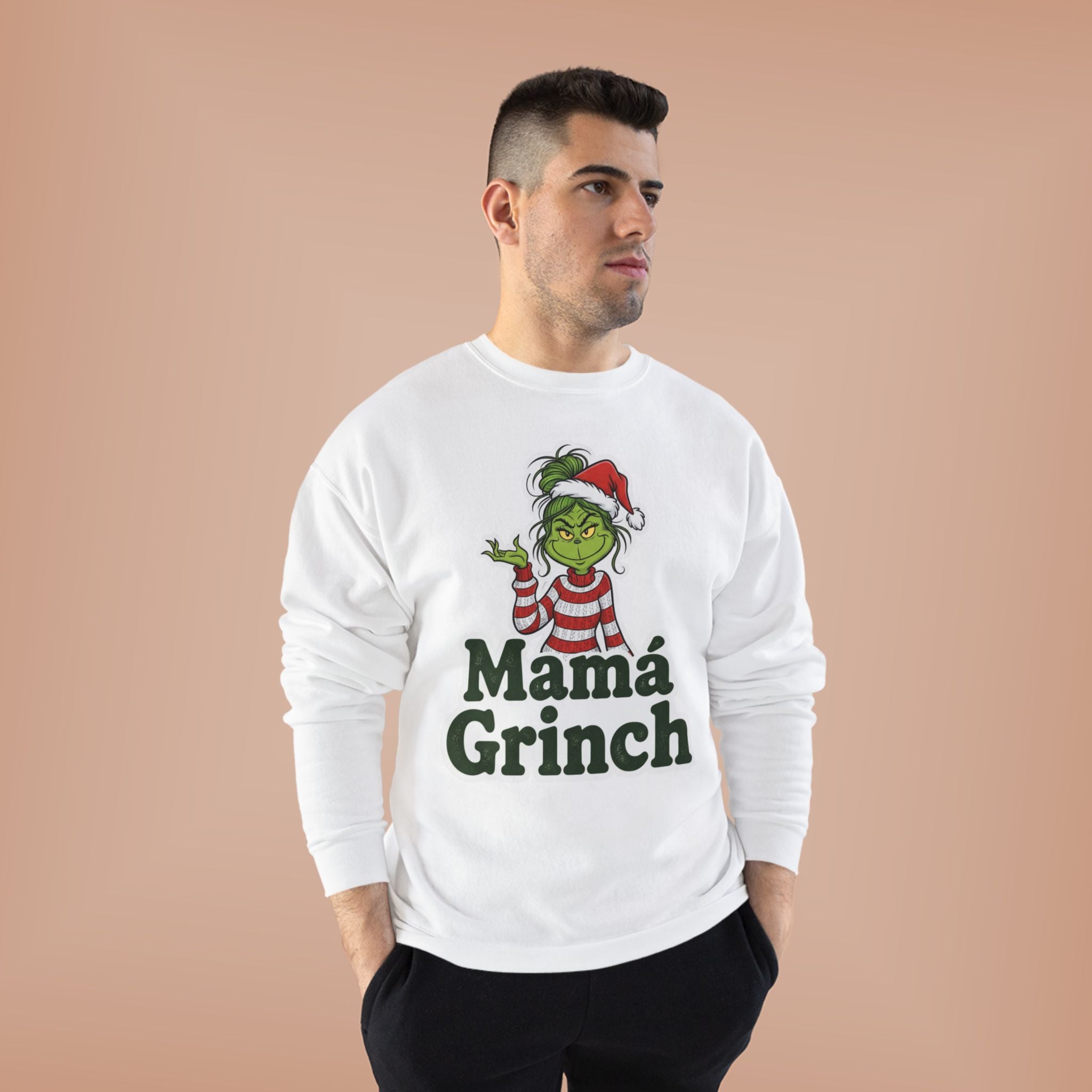 Mamá Grinch Eco-Friendly Crewneck Sweatshirt
