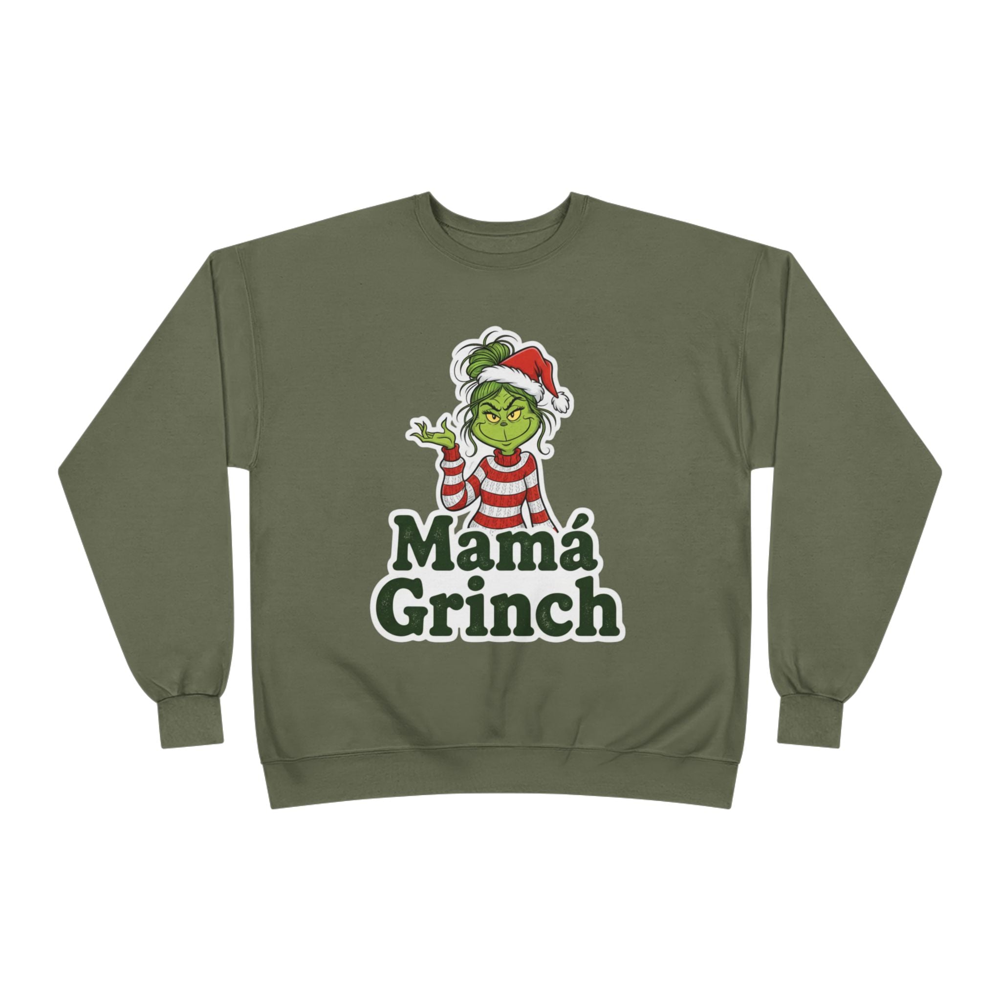 Mamá Grinch Eco-Friendly Crewneck Sweatshirt
