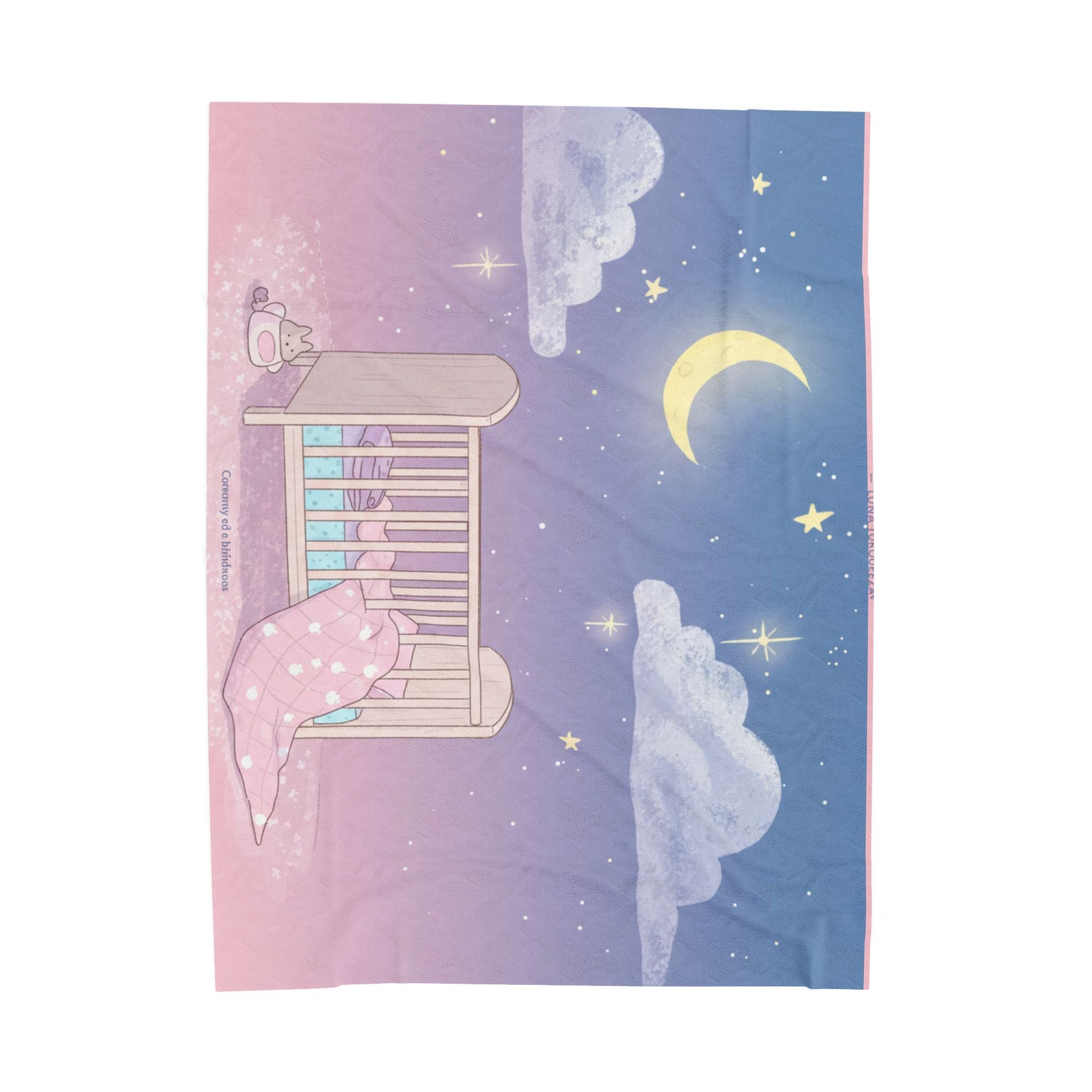 Dreamy Velveteen Plush Blanket for Babies, Cozy Nursery Decor, Soft Baby Blanket, Perfect for Baby Showers, Sweet Dreams Gift