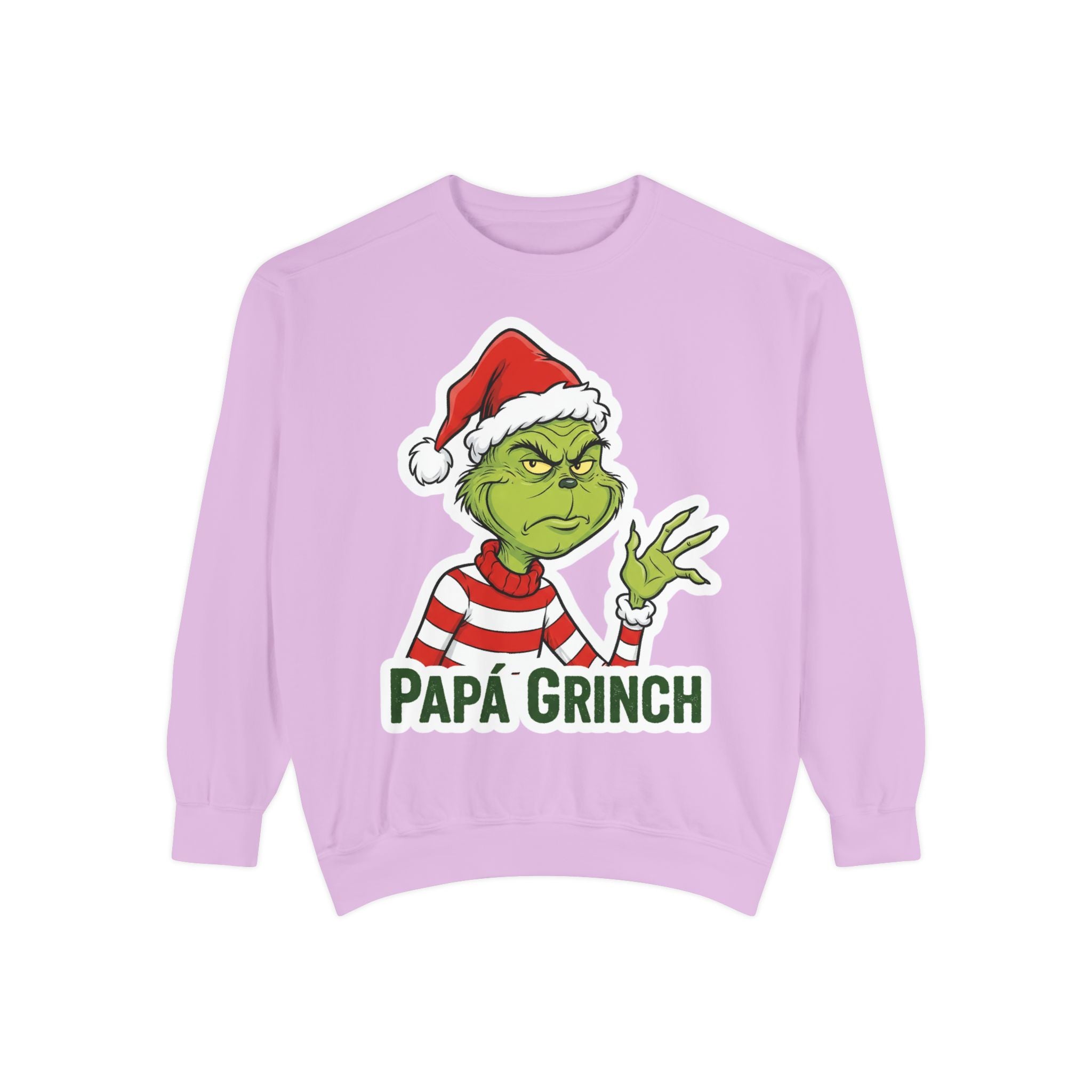 Grinchy Papá Sweatshirt – Unisex Cozy Holiday Wear