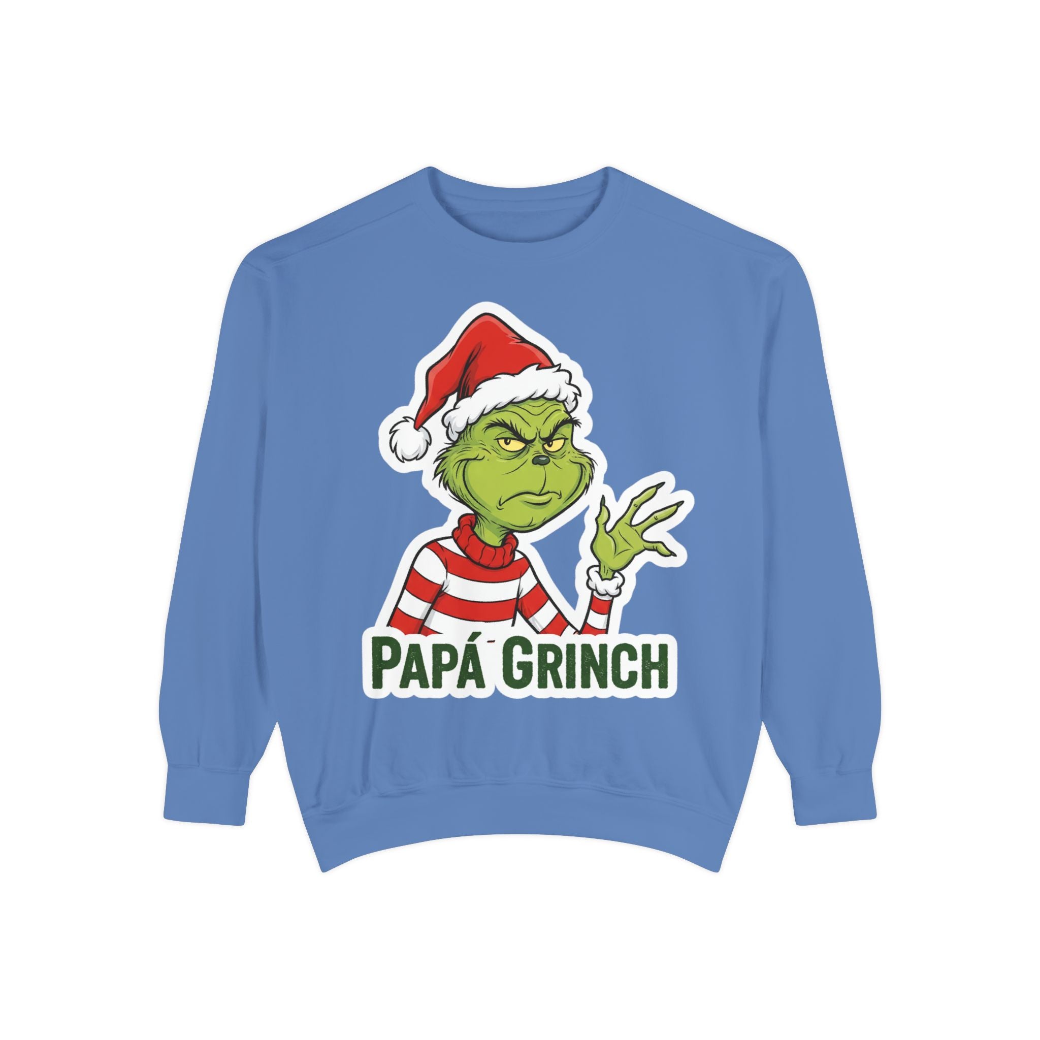 Grinchy Papá Sweatshirt – Unisex Cozy Holiday Wear