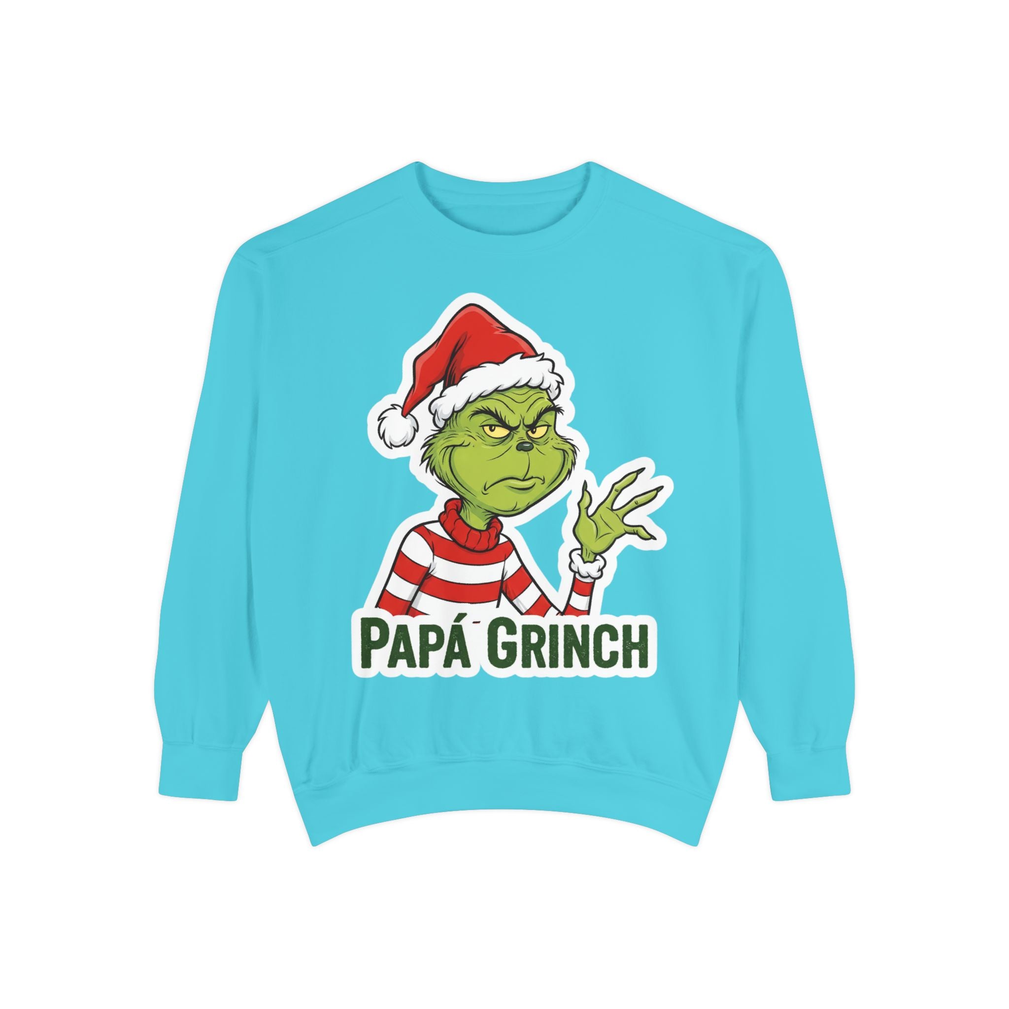 Grinchy Papá Sweatshirt – Unisex Cozy Holiday Wear
