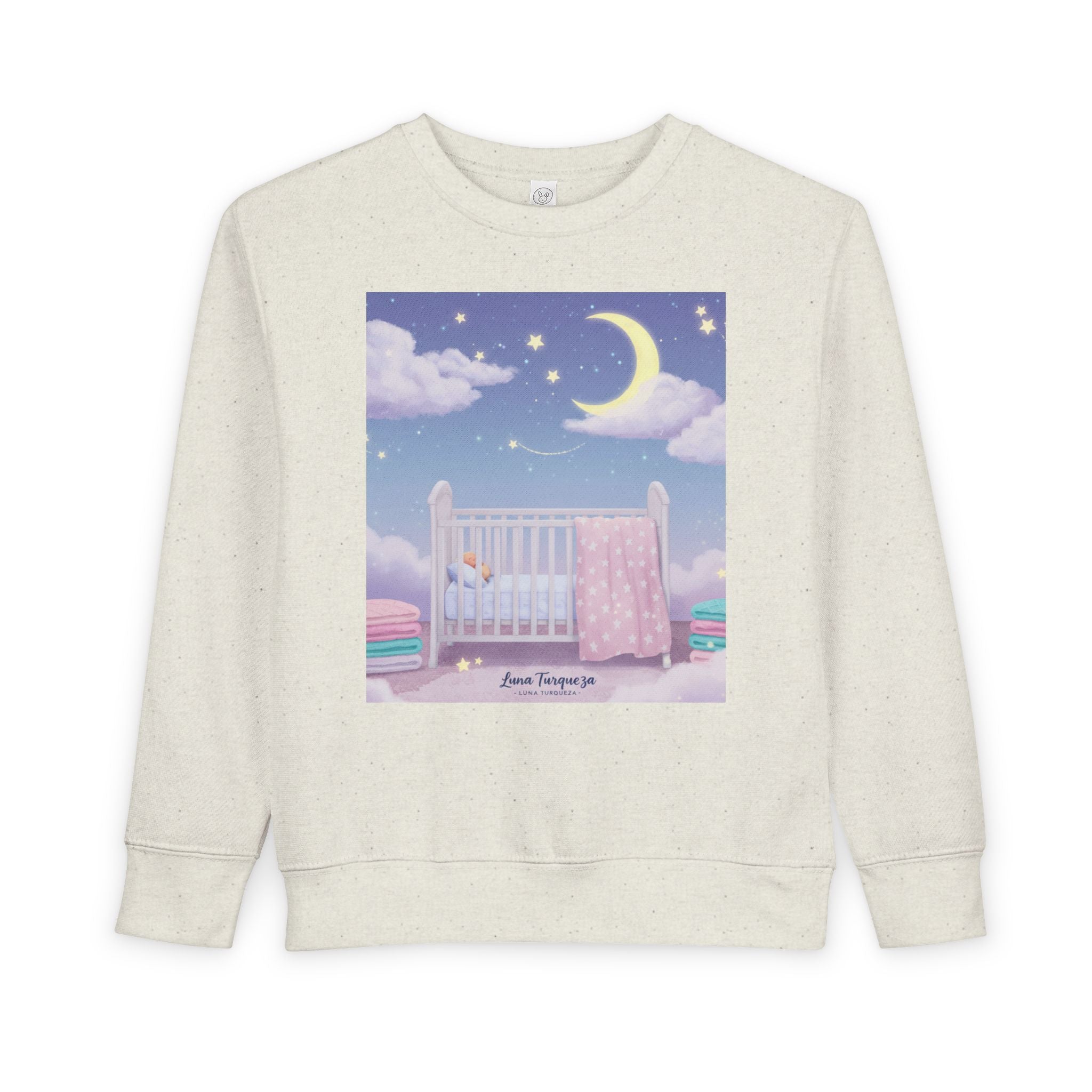Dreamy Toddler Sweatshirt, Cozy Baby Sweatshirt, Moon and Stars Toddler Top, Nursery Gift, Cute Kids Apparel
