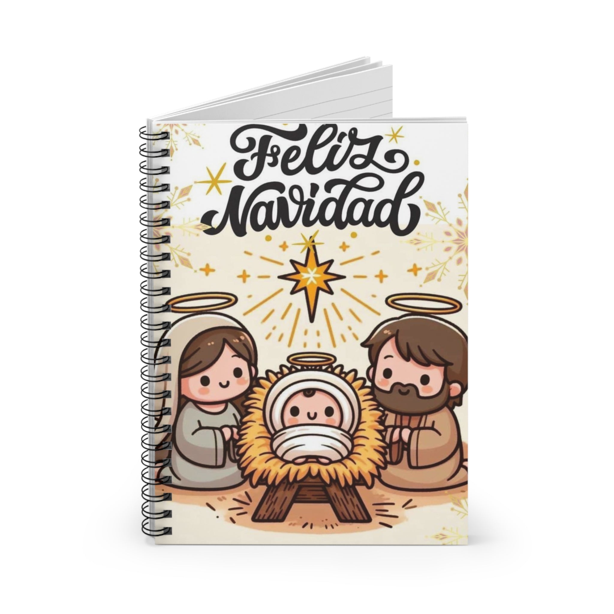 Christmas Spiral Notebook - Feliz Navidad Design