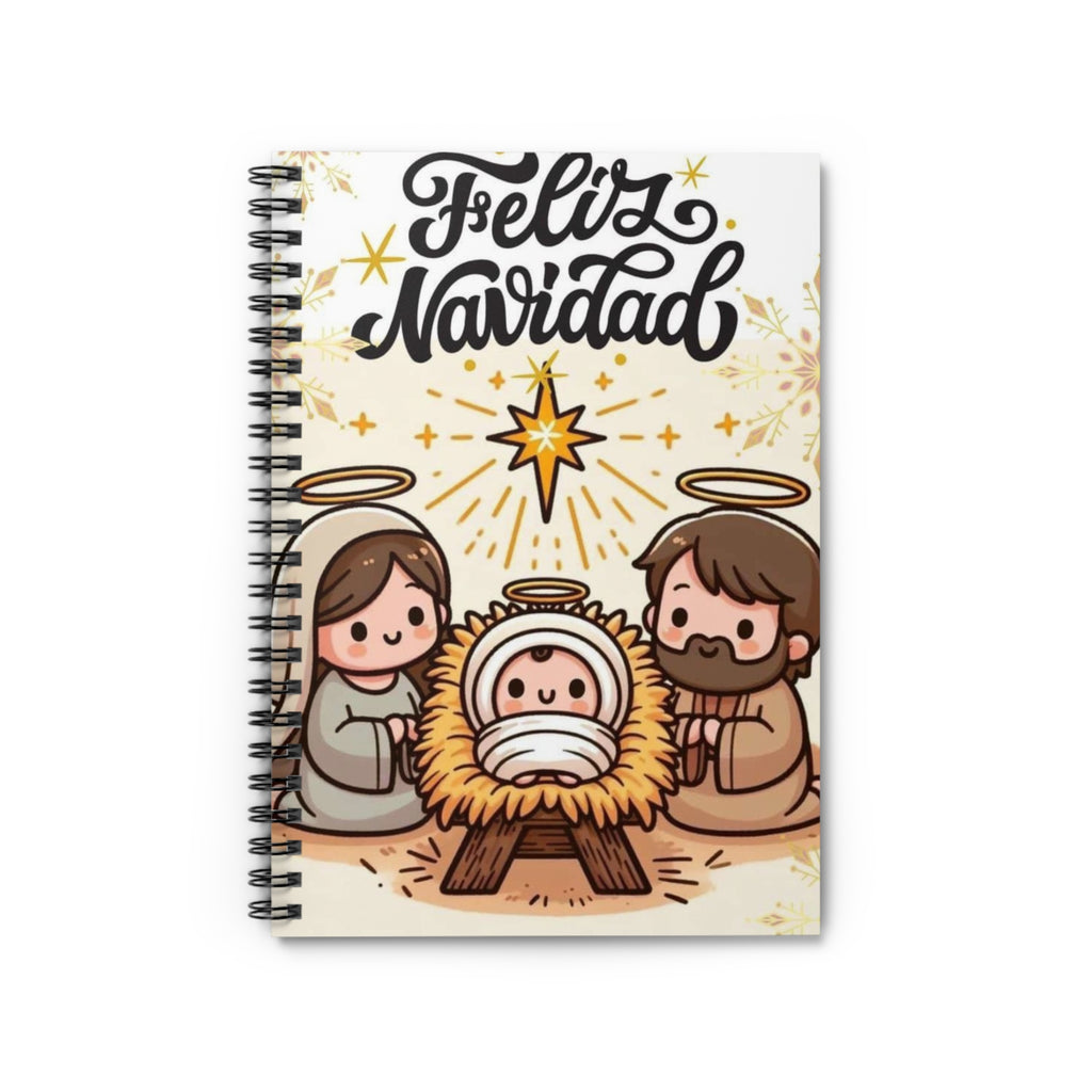 Christmas Spiral Notebook - Feliz Navidad Design
