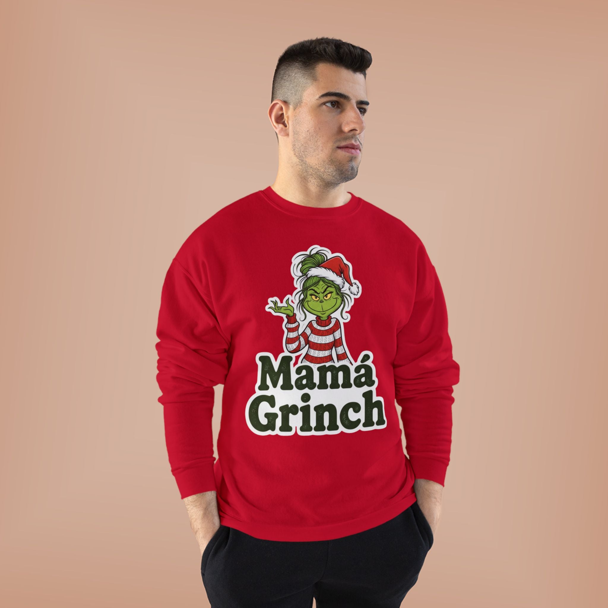 Mamá Grinch Eco-Friendly Crewneck Sweatshirt