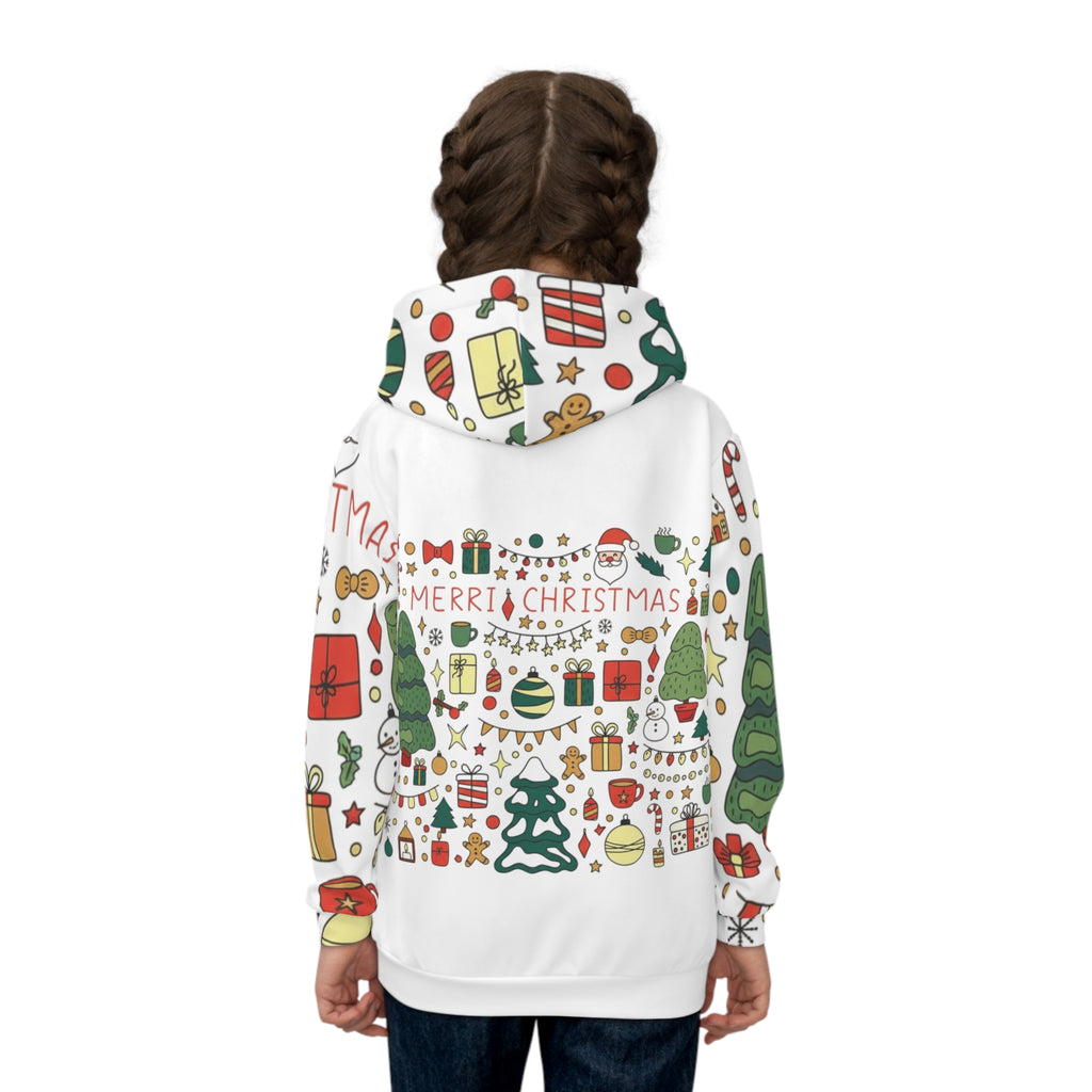 Festive Children's Hoodie - Merry Grinch Design