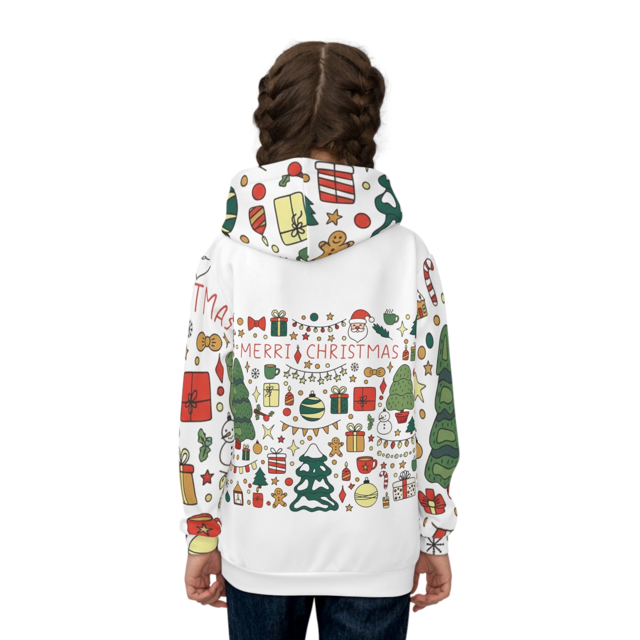 Festive Children's Hoodie - Merry Grinch Design