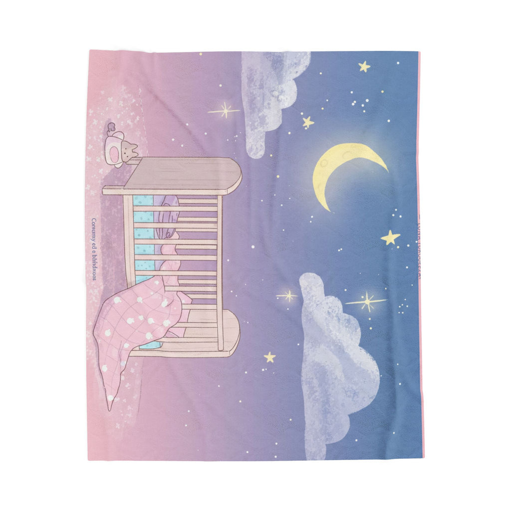 Dreamy Velveteen Plush Blanket for Babies, Cozy Nursery Decor, Soft Baby Blanket, Perfect for Baby Showers, Sweet Dreams Gift