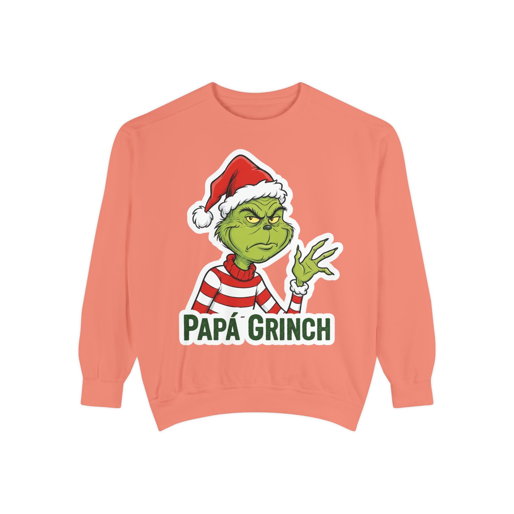 Grinchy Papá Sweatshirt – Unisex Cozy Holiday Wear