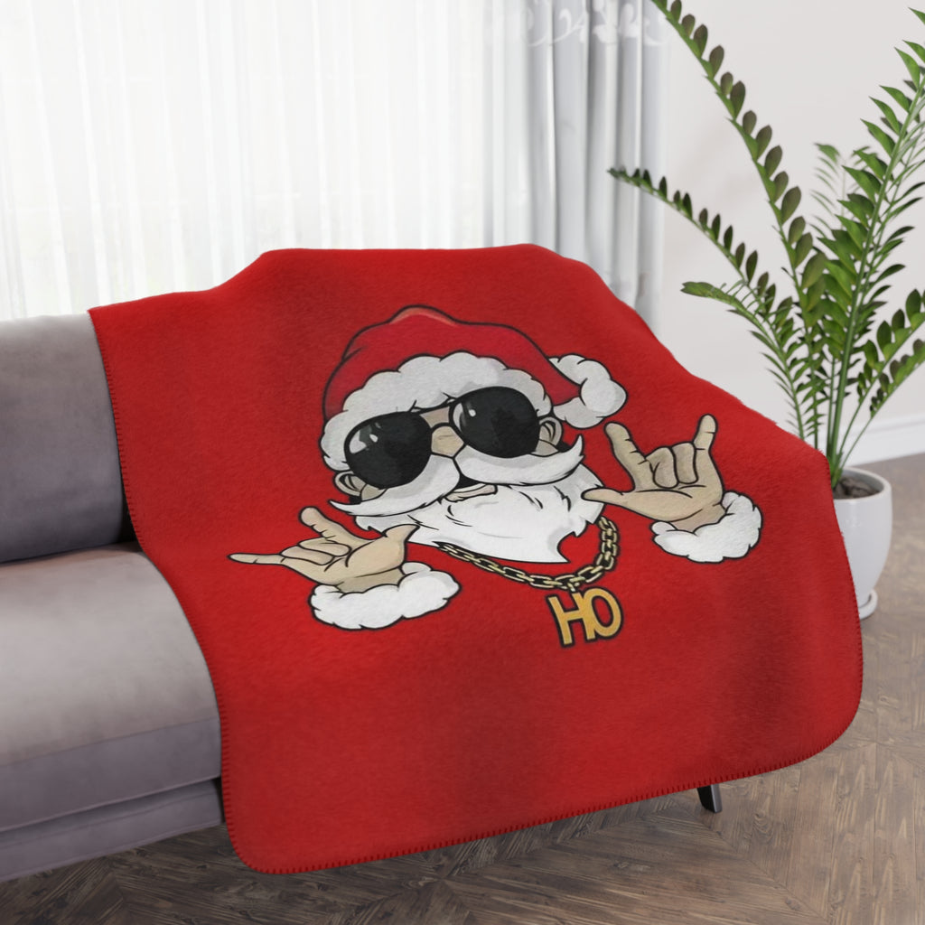 Cool Santa Sherpa Blanket