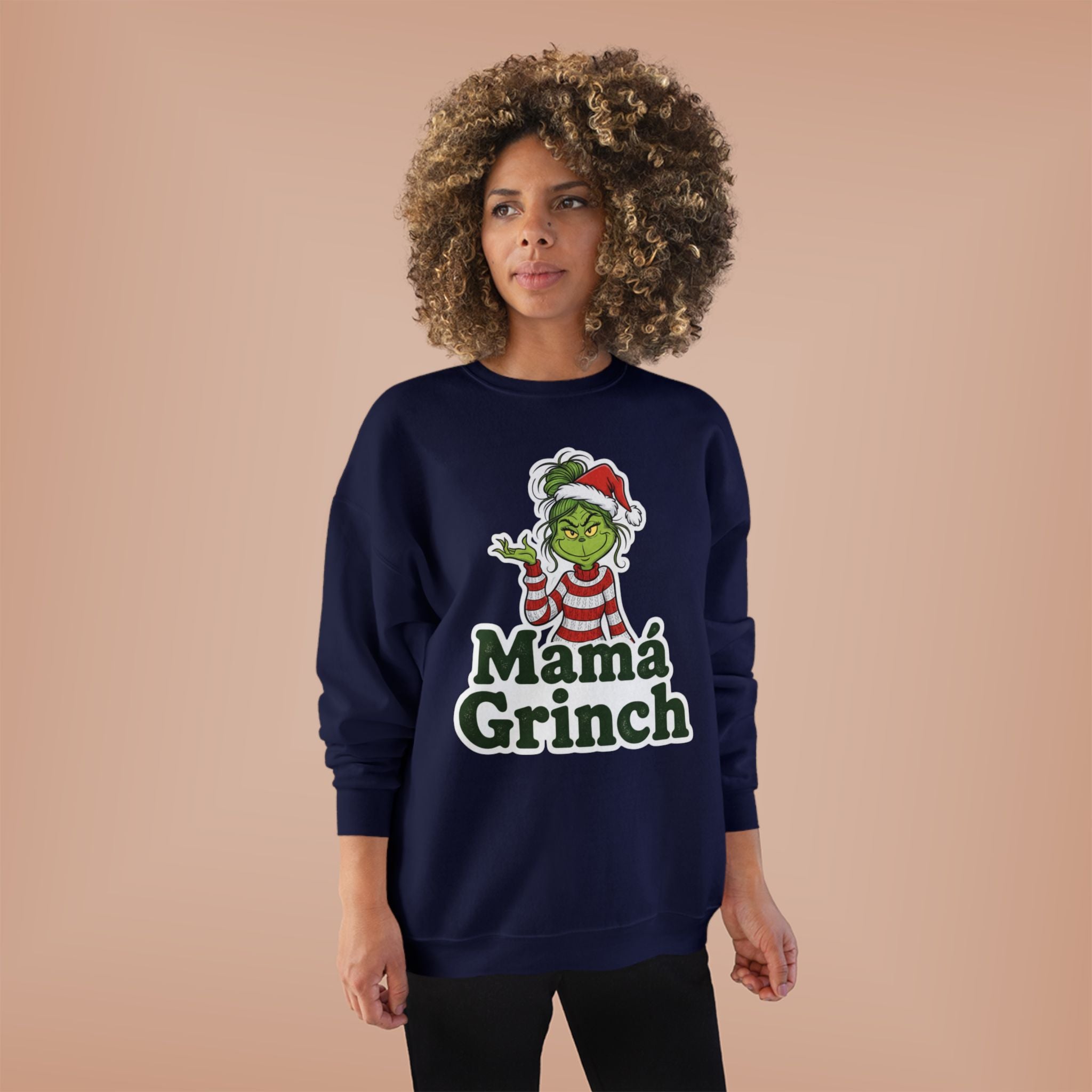 Mamá Grinch Eco-Friendly Crewneck Sweatshirt