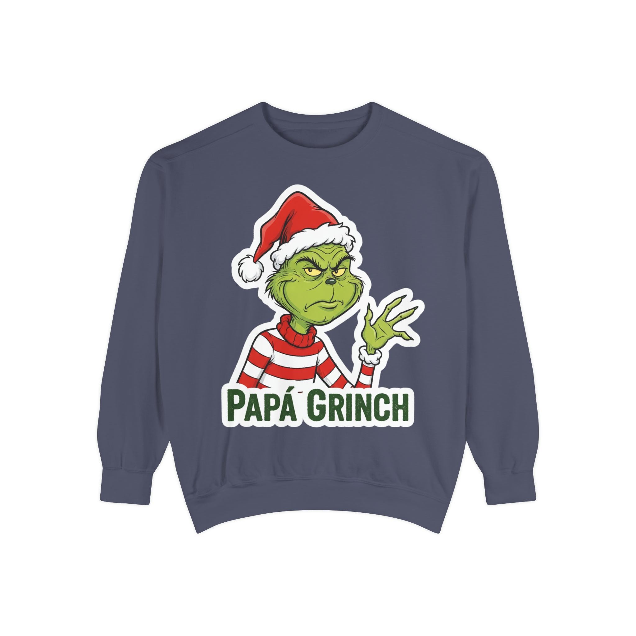 Grinchy Papá Sweatshirt – Unisex Cozy Holiday Wear
