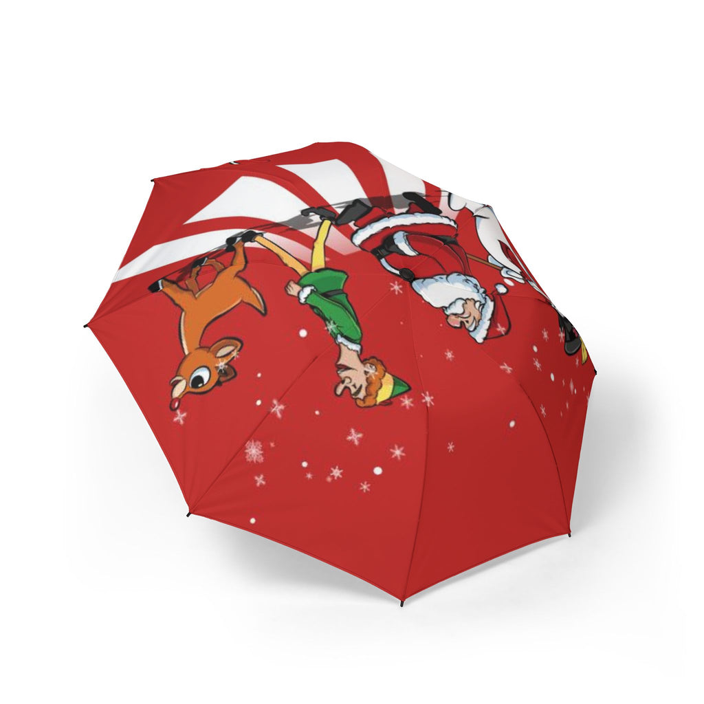 Festive Cartoon Characters Umbrella