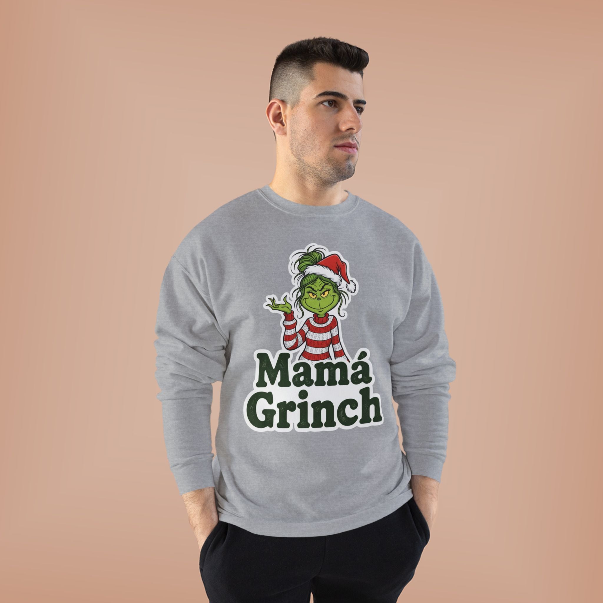 Mamá Grinch Eco-Friendly Crewneck Sweatshirt