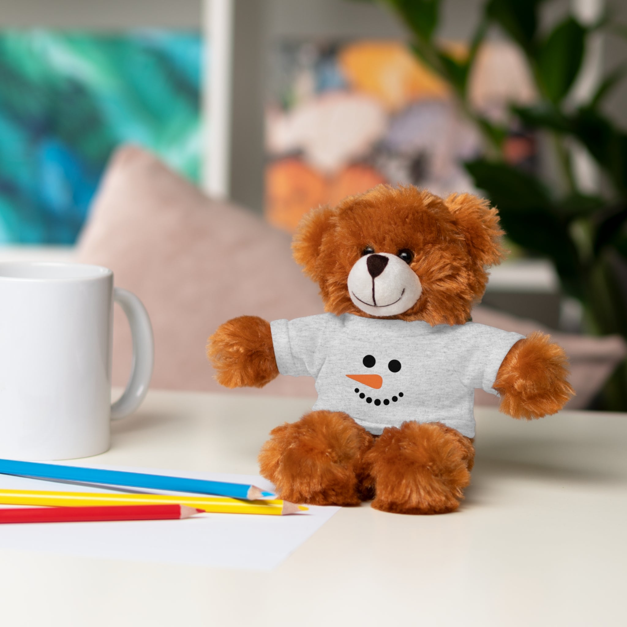 Adorable Holiday Stuffed Bear with Tee