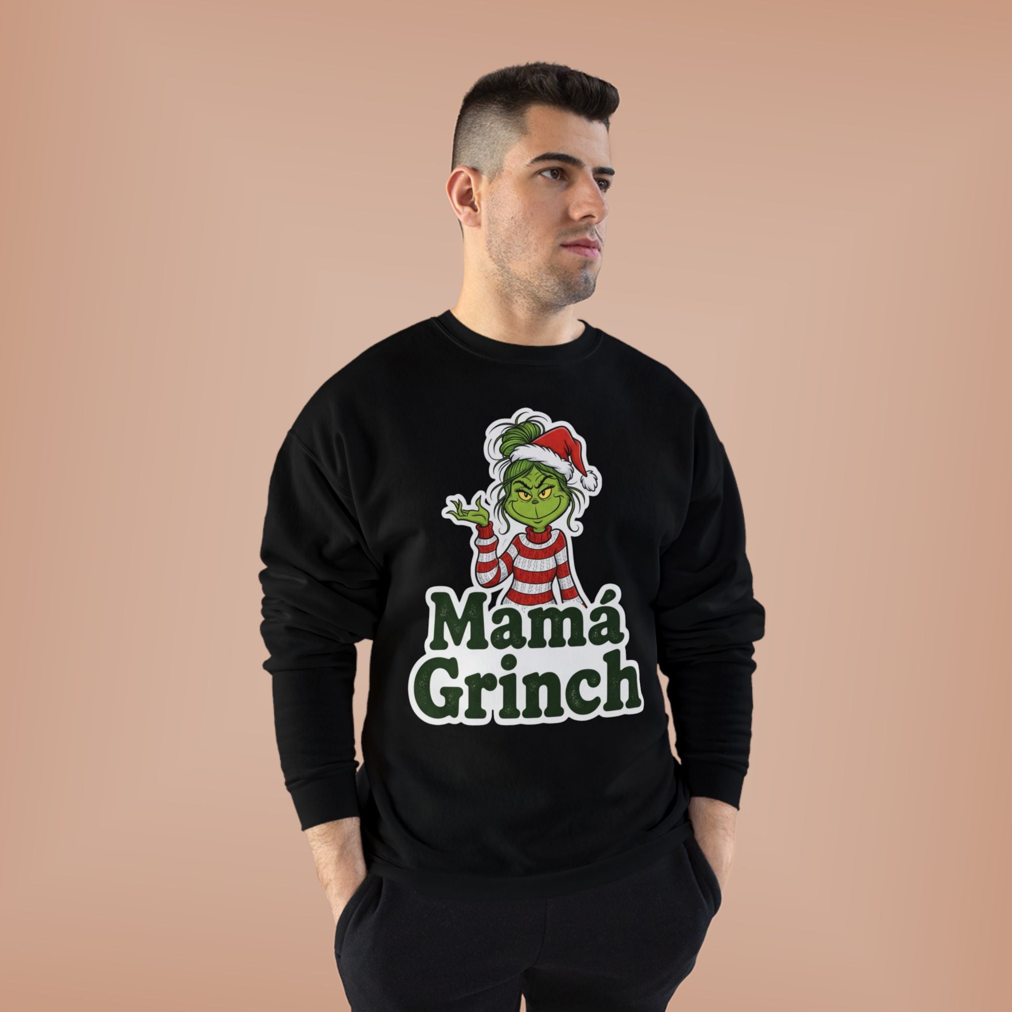 Mamá Grinch Eco-Friendly Crewneck Sweatshirt