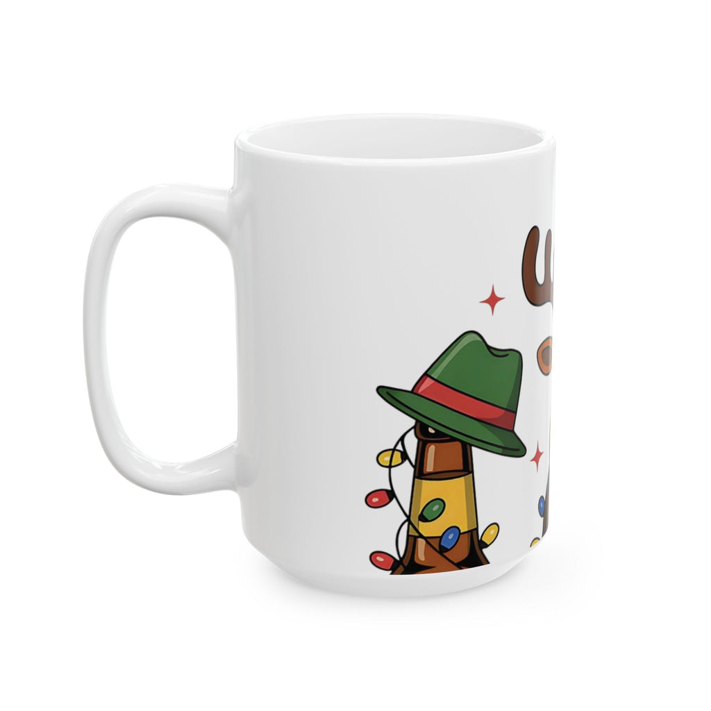 Festive Reindeer Ceramic Mug - Perfect for Holiday Cheer