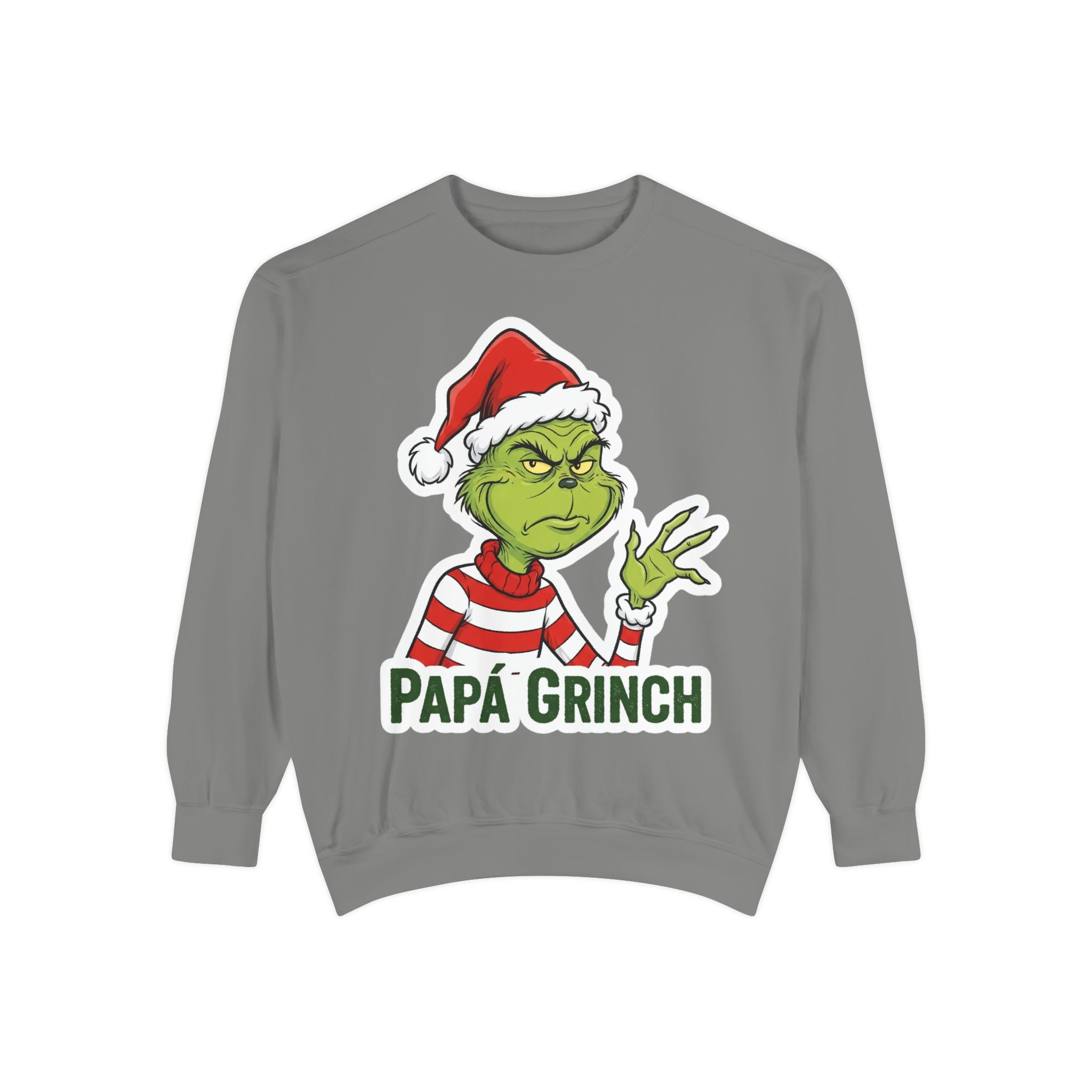 Grinchy Papá Sweatshirt – Unisex Cozy Holiday Wear