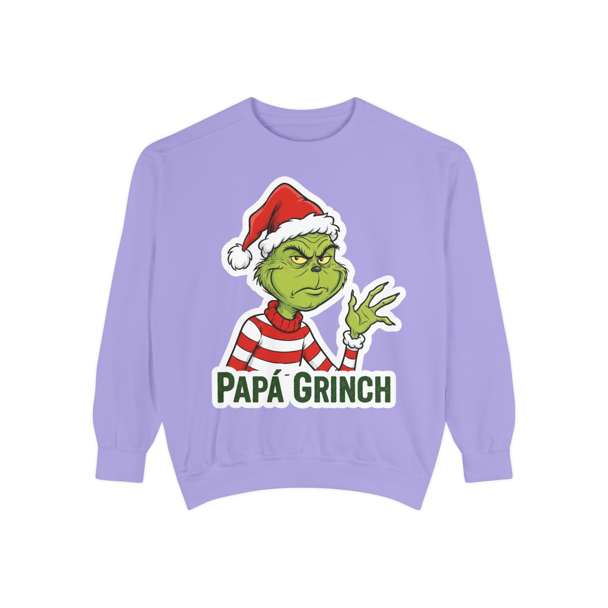 Grinchy Papá Sweatshirt – Unisex Cozy Holiday Wear