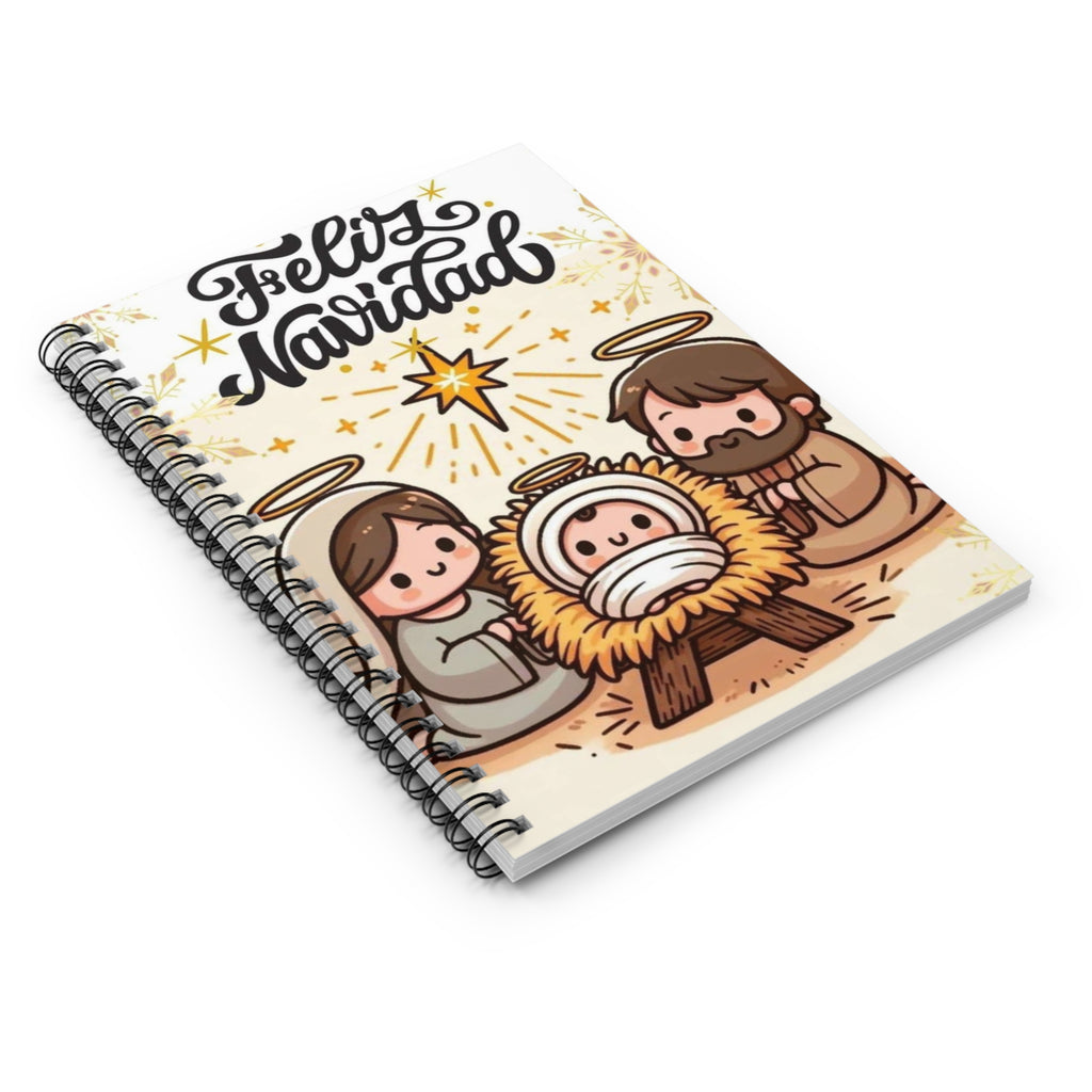 Christmas Spiral Notebook - Feliz Navidad Design