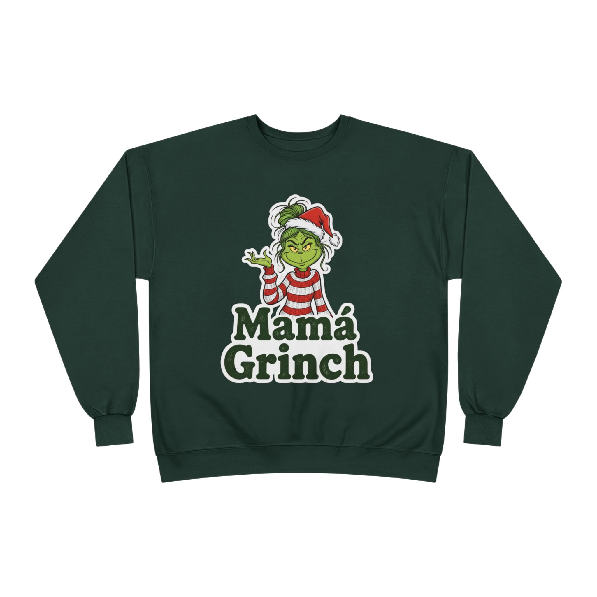Mamá Grinch Eco-Friendly Crewneck Sweatshirt