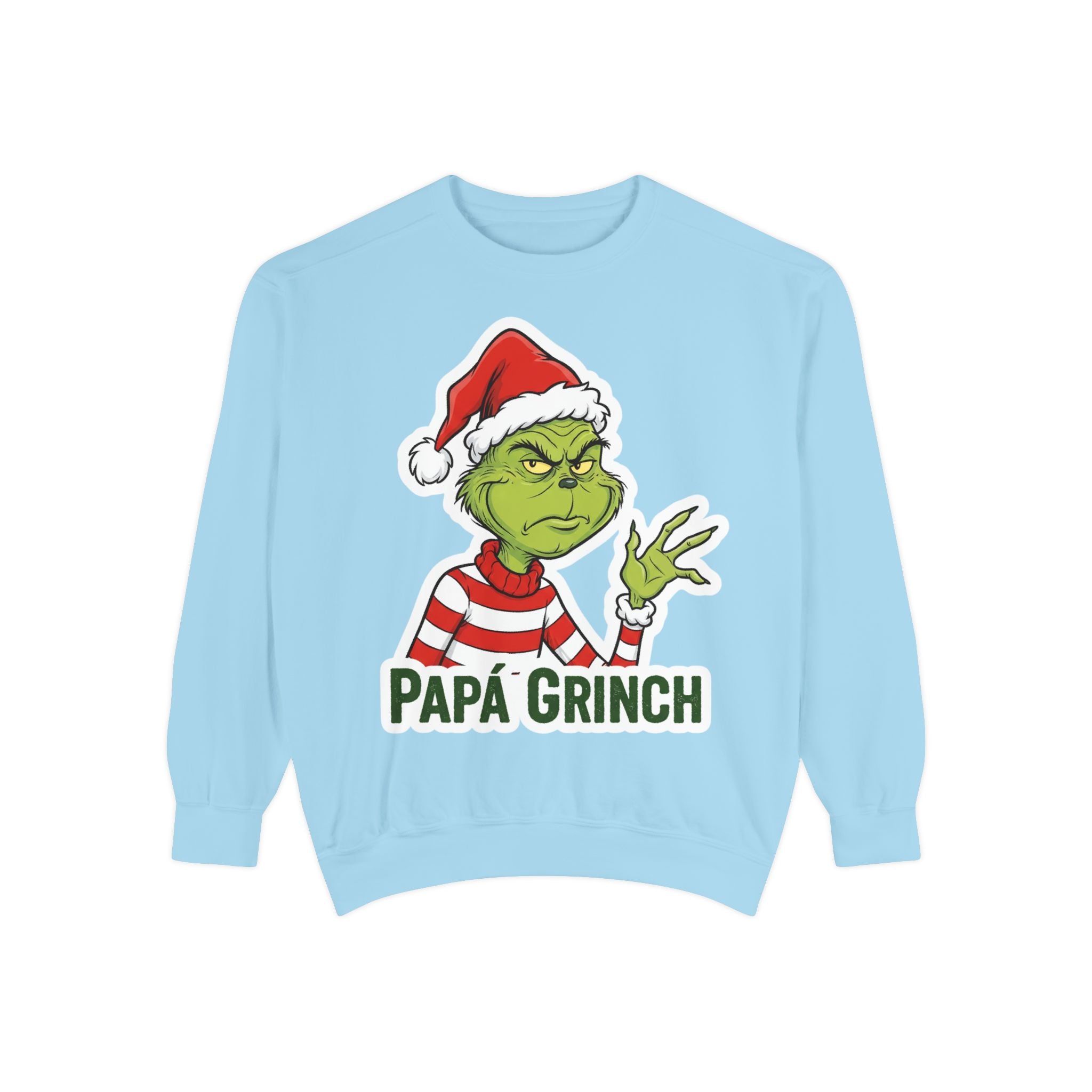 Grinchy Papá Sweatshirt – Unisex Cozy Holiday Wear