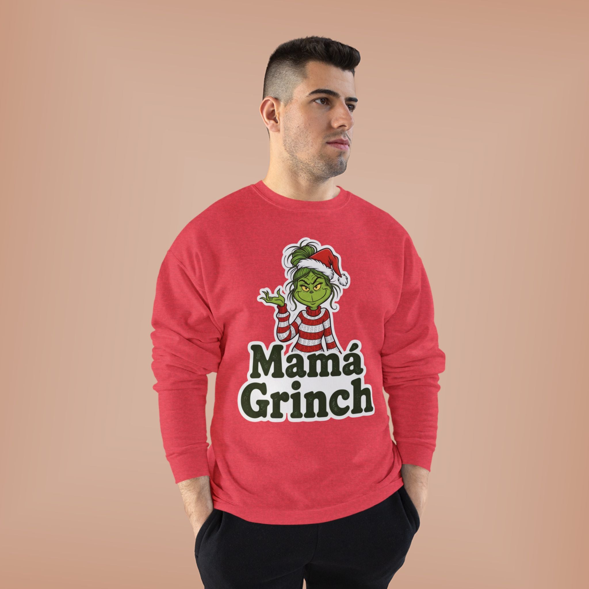 Mamá Grinch Eco-Friendly Crewneck Sweatshirt