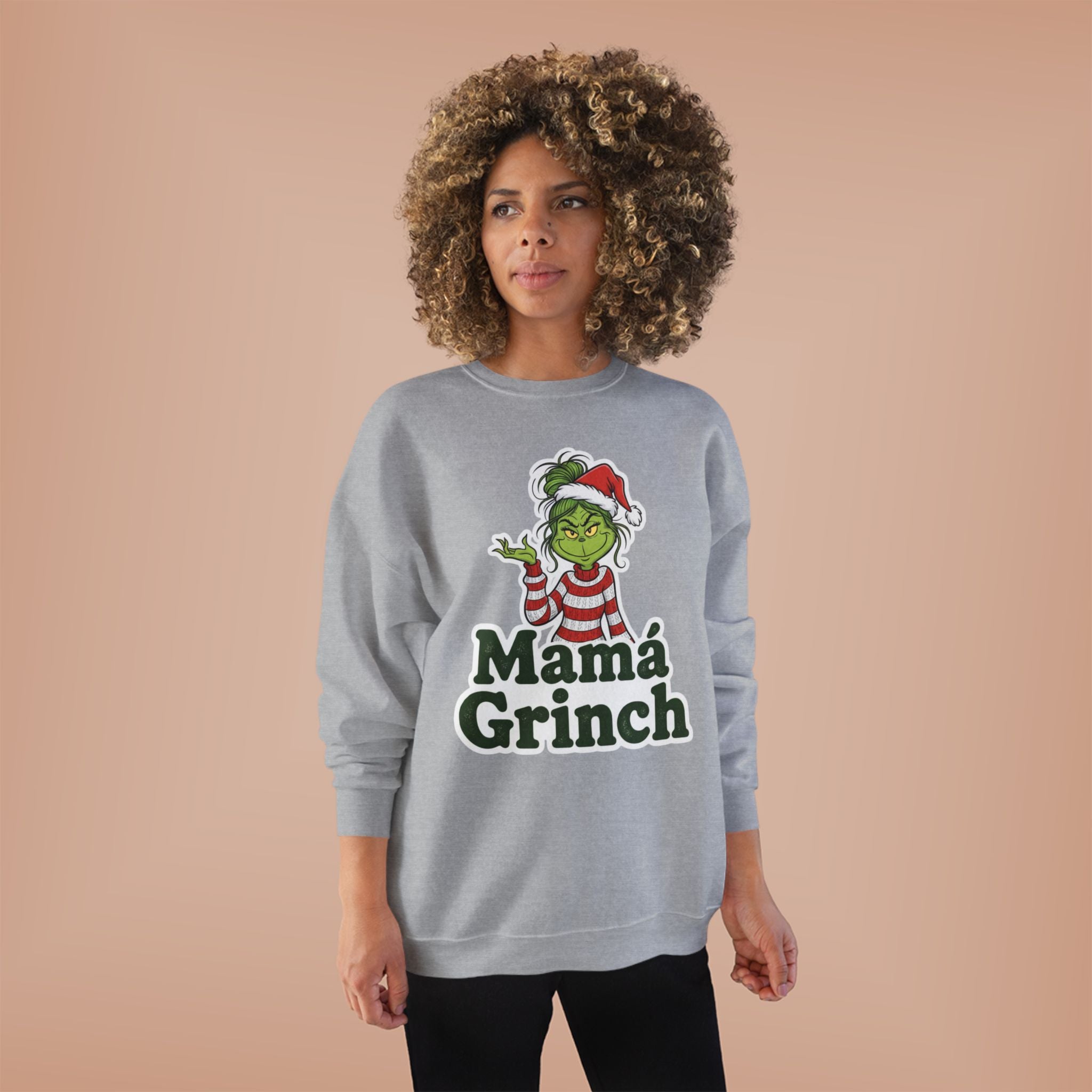 Mamá Grinch Eco-Friendly Crewneck Sweatshirt