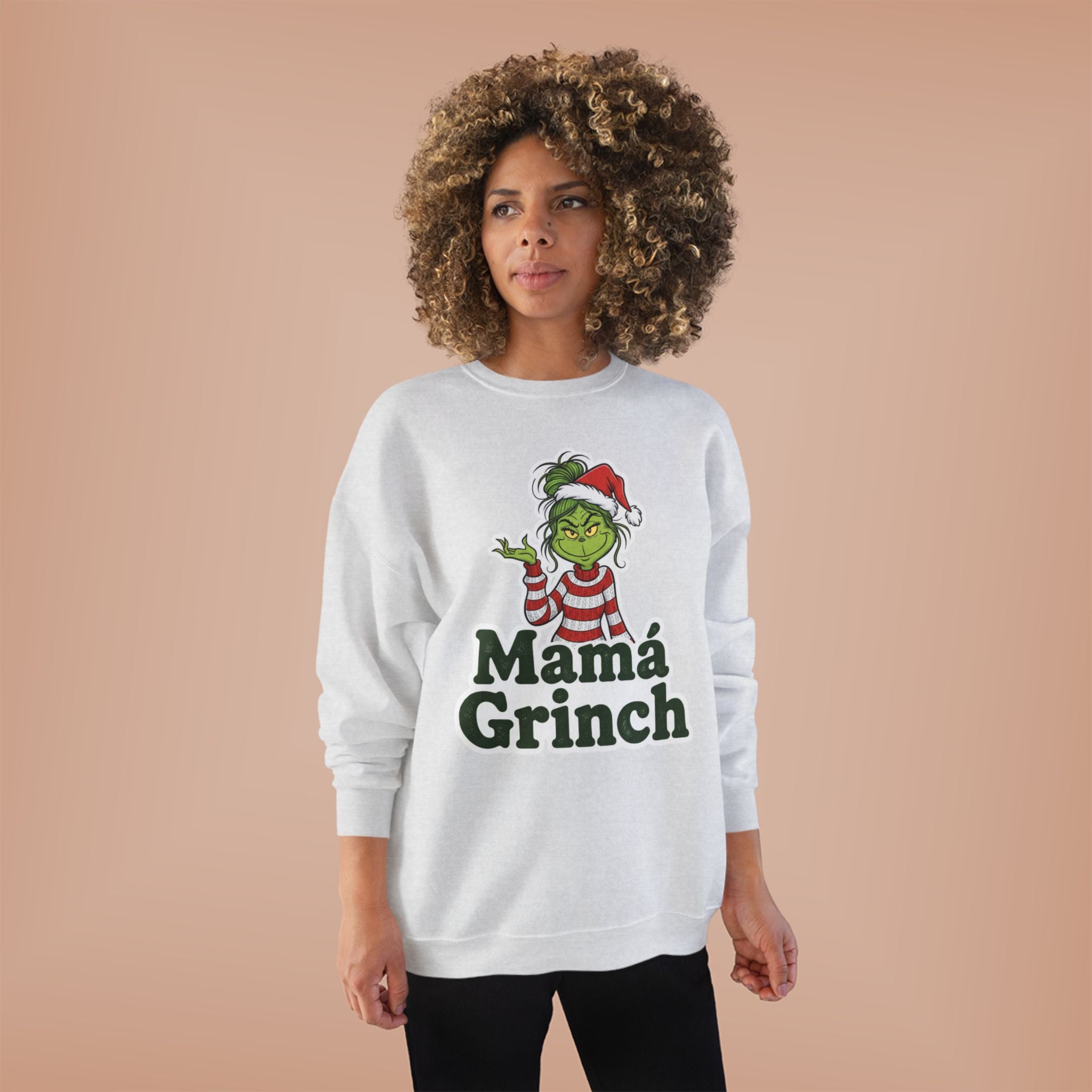 Mamá Grinch Eco-Friendly Crewneck Sweatshirt