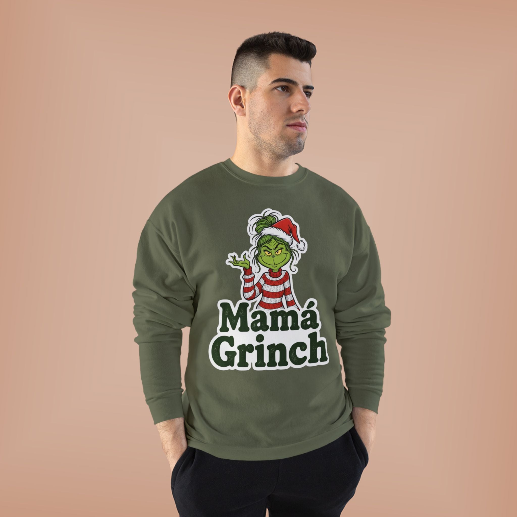 Mamá Grinch Eco-Friendly Crewneck Sweatshirt